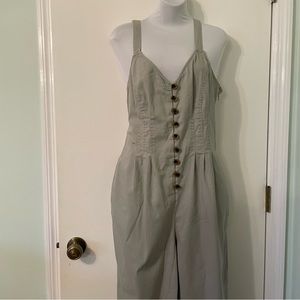 Size 14 Lightweight khaki colored overalls
